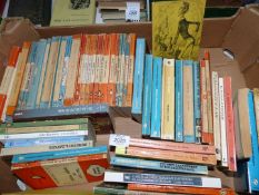 A box of Penguin paperback books including 'The Good Soldier','Ford Madox ford', Bernard Shaw,