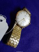 An Ericar Ultrasonic 25 jewels Wristwatch with inset second hand and Arabic and baton hour markers