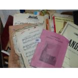 A large quantity of music scores, hymn books etc.