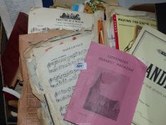 A large quantity of music scores, hymn books etc.