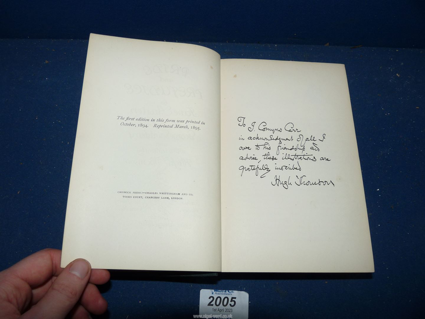 'Pride and Prejudice' by Jane Austen, illustrated by Hugh Thomson, published by George Allen, - Image 9 of 15