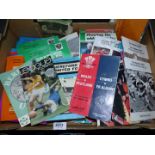 A quantity of Hereford United football programmes, Welsh Rugby programmes etc.
