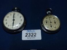 A Smiths crown-wound pocket Watch having Arabic numerals and inset second hand (running at time of