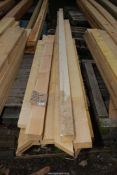 20 pieces of mixed timber 3" x 1 1/2", 4" x 1 1/2", 6" x 1 1/2" average length 80".