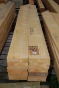 14 pieces of timber 8" x 2" x 88" long.