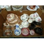 A quantity of part tea and coffee sets including; Royal Standard, Nelson ware,