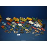 A quantity of Dinky, Corgi and Tri ang models, metal animals, etc.