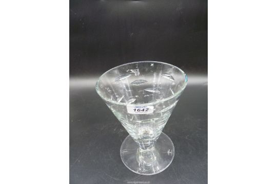 Waterford Crystal glass vase by Jasper Conran.