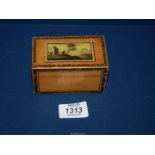 A pretty early 19th century wood trinket Box,