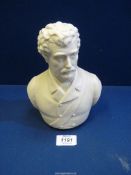 A Victorian Parian ware Bust of Lord Clyde (Sir Colin Campbell),