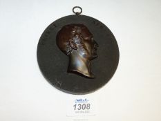 A collectable mid-19th century French portrait Plaque of Prince Albert c.