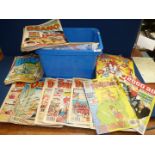 A quantity of mainly Beano comics, from 1990's together with early gaming magazines.