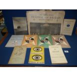 A quantity of 1951 Festival of Britain ephemera including Official Book and Guides to South Bank &