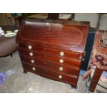 A 19th Century dark Mahogany Bureau,