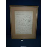 An original 1832 Boundary Commission Map of Sunderland and Monkwearmouth,