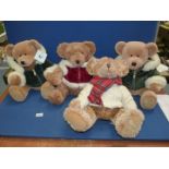 Four Harrods Teddy Bears.