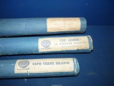 Three old Nautical Maps of 'Cape Verde', 'The Azores' both published by R.H.