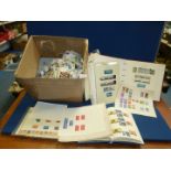 A quantity of stamps to include; Queen Victoria and Queen Elizabeth II,