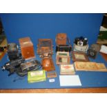 A quantity of old Cameras including; 'The Special Instograph' by J.