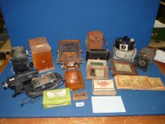 A quantity of old Cameras including; 'The Special Instograph' by J.
