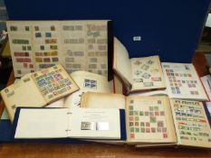 A large quantity of all World stamps in stock books, spring backs, ring binders, printed albums,