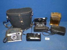 A small quantity of cameras including Olympus Trip 35 Film camera with Olympus D.
