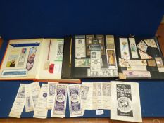 Two albums and a quantity of vintage and modern Bookmarks including Scottish Widows Life Assurance