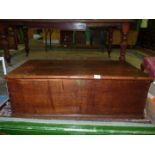 An 18th century Blanket box with internal candle box and two drawers,