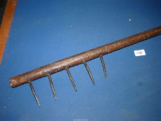 An antique wooden Thatcher's Comb, 42 1/2" long.