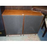 A pair of 1960's cased Beovox 5000 speakers by Bang and Olufson of Denmark,