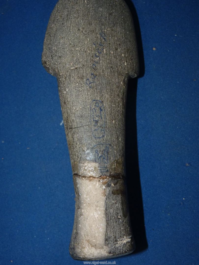 An Egyptian carved stone Shabti, - Image 4 of 4