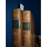 Two large part hide bound volumes of "London Illustrated News, 1851',