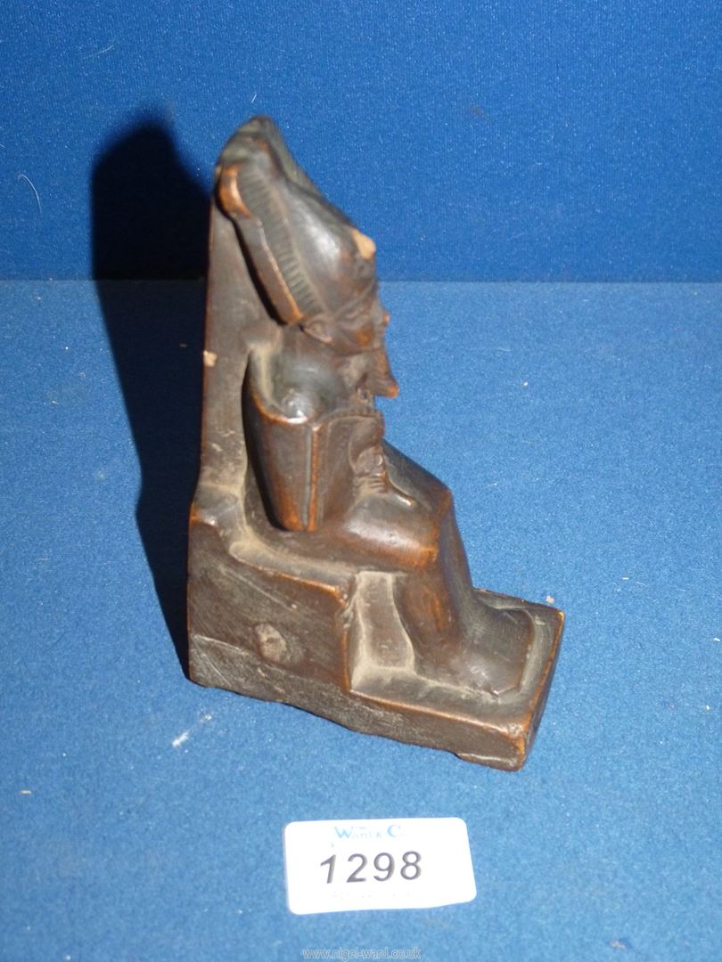 A speculative Egyptian stone figure of a Osiris, - Image 2 of 5