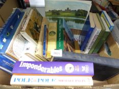 A box of books to include The Archers 1951-1967, Exploring National Parks, etc.