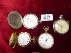 A Cyma brail Pocket Watch for the blind (one run briefly at time of cataloguing),