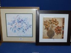 A framed and mounted Print "Floribunda" by Cecil Russell along with a Rosemary Abraham's Still life