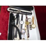 Two plastic presentation cased quartz Watches appear new but may require batteries,