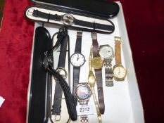 Two plastic presentation cased quartz Watches appear new but may require batteries,
