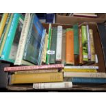 A box of old farming books to include Farm Tools through the Ages by Michael Partridge,
