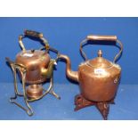 A Spirit kettle and a Kettle.