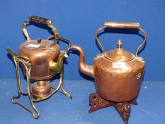 A Spirit kettle and a Kettle.
