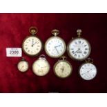 Seven various crown-wound Pocket Watches (one running at the time of cataloging) being G.