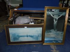 Two framed Prints to include; one by J.M.