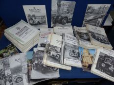 A box of Rolls Royce Enthusiasts' Club magazines and Bulletin Index covering three decades.