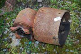 A tractor belt Pulley (possibly for International B250 or 434).