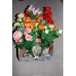 A quantity of artificial flowers.