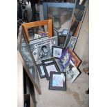 Four large mirrors, canvas prints and four Peter Rabbit prints etc.