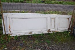 A pair of reclaimed double panelled Doors (ex. US Embassy in Paris), 100'' high x 27 1/2'' wide.