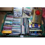 A box of Dvds, CD's etc.