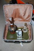 A case, table lamp bases, slide viewer etc.